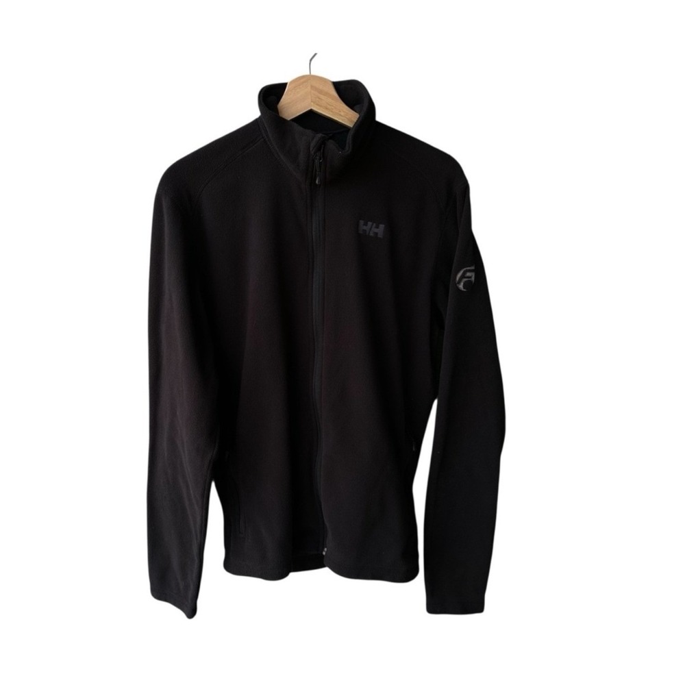 Helly Hansen Fleece Jacket Sweater Daybreaker Full Zip Black Mens Size Medium